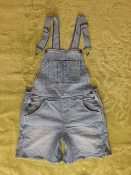 FATFACE ogrodniczki szorty spodenki jeans denim 12/40