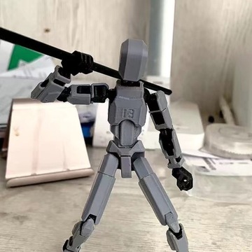 Напечатано на 3D -фигурке многоперированной модели робота, подвижной фигурки пруда