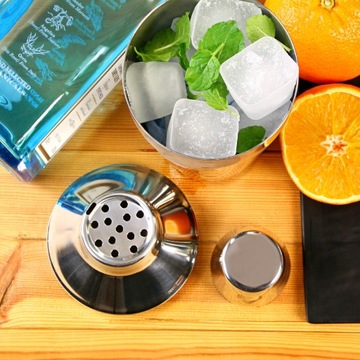 БАРМЕННЫЙ ШЕЙКЕР ДЛЯ НАПИТКОВ СТАЛЬНОЙ ШЕЙКЕР СТЕКЛЯННЫЙ M8890