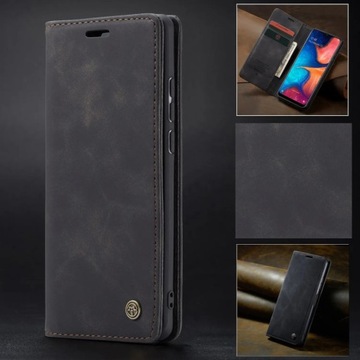 ETUI PORTFELOWE SKÓRZANE CASEME SMART MAGNET DO SAMSUNG M35 5G + SZKŁO