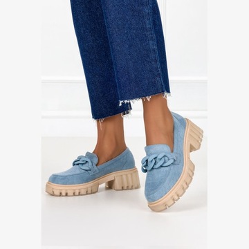 ЖЕНСКАЯ ОБУВЬ НА ЦЕПИ ПЛАТФОРМЫ 40 МОКАСИНОВ