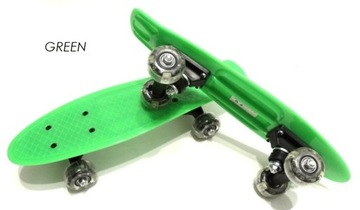 STRONG SKATEBOARD FIZZ BOARD МАЛЕНЬКАЯ 40 СМ СВЕТЯЩИЕСЯ СВЕТОДИОДНЫЕ КОЛЕСА 4 ЦВЕТА