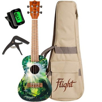 Ukulele koncertowe FLIGHT AUC-33 Jungle + gratisy