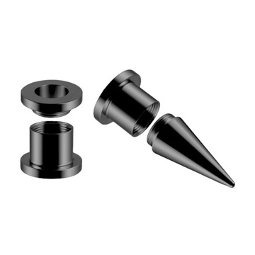 EXPANDER Czarny Rozpychacz TAPER i TUNEL 2 w 1 PIERCING Metal STAL CH. 8mm