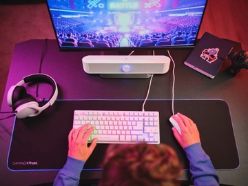 Саундбар TRUST GXT 619 RGB Thorne белый