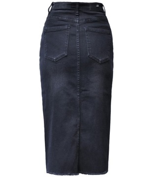 #30781 Spódnica JEANS denim ołówkowa rozcięcie XS