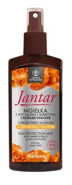Jantar mgiełka do włosów chroniąca przed słońcem