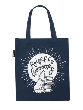 Raised by Books Tote Bag - Torba literacka