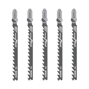 Brzeszczoty do wyrzynarki T144D 5szt drewno 74mm