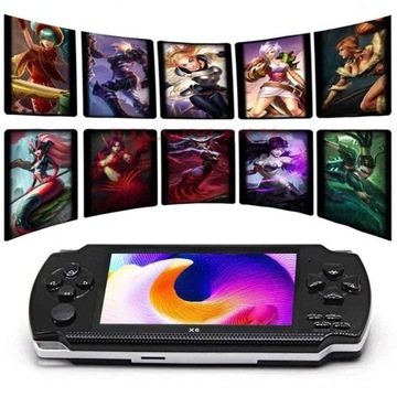 Портативная игровая консоль для детей и взрослых X6 1000 GAMES