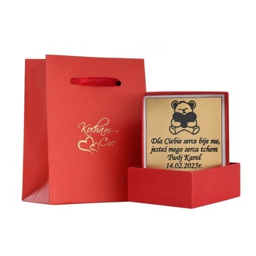 Złota zawieszka wisiorek 585 SERCE SPLECIONE Z CYRKONIAMI NA PREZENT GRAWER