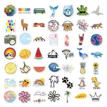 НАБОР НАКЛЕЙКОВ VSCO «ДЕВОЧКА» 450 шт.