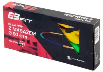 HULA HOP с массажными выступами 80 см EB FIT