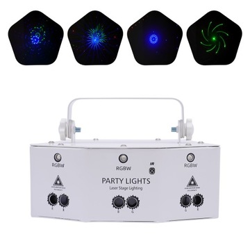 9-okowe oświetlenie sceniczne LED RGBDJ DMX