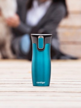 Термокружка Contigo West Loop 2.0 470 мл Autoseal - Бирюзовый - Floresy