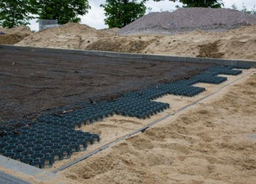 Геосетка дорожная парковочная ажурная 50х50см 4см Зелёная 10шт SG1 G