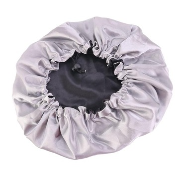 Шапка-бини из атласа и шелка