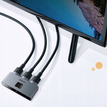 РАЗДЕЛИТЕЛЬ BASEUS ДВУСТОРОННИЙ РАЗДЕЛИТЕЛЬ FULL HD 4K 30 Гц 3x HDMI