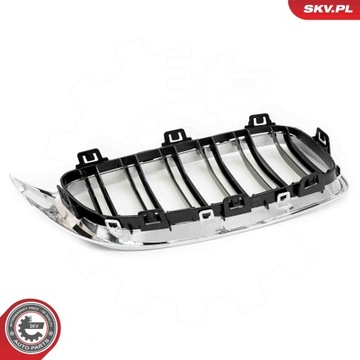 РЕШЕТКА ДЛЯ ПОЧЕК 66SKV152 ДВОЙНАЯ ПОЛОСКА; ЧЕРНЫЙ ХРОМ; БМВ 4 F32 51712336813