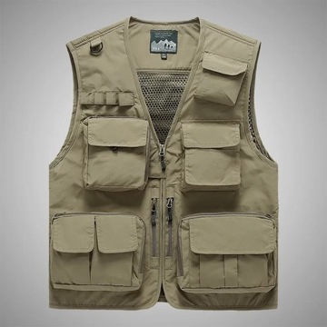 Multi Pocket Men's Vest Outdoor Tactical Hunting S