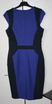 dorothy perkins czarna niebieska sukienka 38 m s