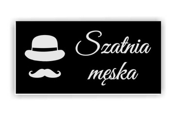 TABLICZKA na drzwi SZATNIA toaleta WC 20x10 cm
