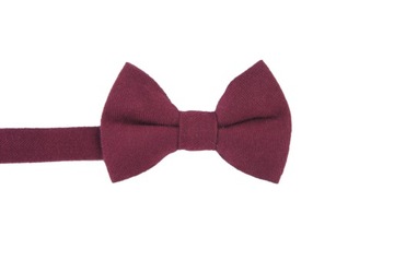 Elegancka matowa muszka chrzest roczek święta ślub