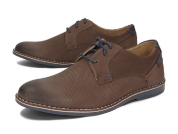 КОЖАНЫЕ ТУФЛИ МУЖСКИЕ KOMODO 859L КОРИЧНЕВЫЕ 43