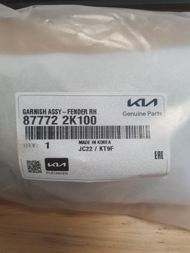 877722K100 SMĚROVKA BLIKAČ PRAVÝ LIŠTA KIA SOUL