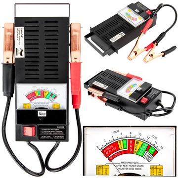 TESTER MIERNIK DO AKUMULATORÓW ANALOGOWY 6V 12V