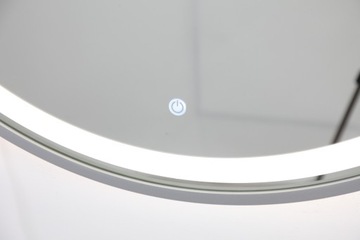 КРУГЛОЕ СЕРЕБРЯНОЕ ЗЕРКАЛО С ПОДСВЕТКОЙ И СВЕТОДИОДНОЙ ПОДСВЕТКОЙ 70 СМ