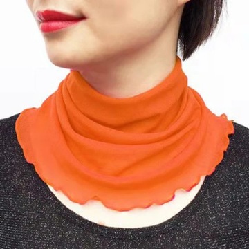 Bib Women's Polyester Silk Scarf Spring Neck Guard