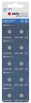 10x Bateria AGFA Photo LR41 AG3 192 392 G3 GP92A