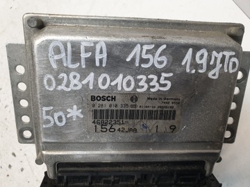 ŘÍZENÍ JEDNOTKA MOTORU ALFA ROMEO 156 1.9 JTD 0281010335