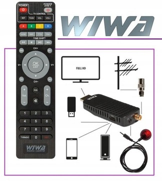 Dekoder Tuner Telewizji Naziemnej DVBT2 HEVEC MINI