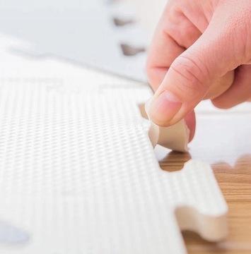 PUZZLE PIANKOWE MATA PIANKOWA dla Dzieci na Podłogę TRÓJKĄTY 40el EVA GRUBA