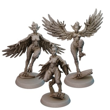 Harpies - x1 RPG DND Pathfinder Druk 3D
