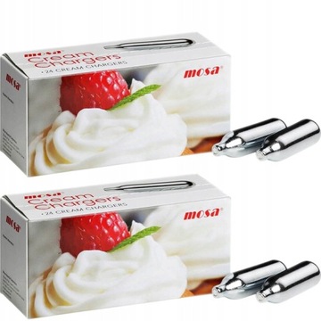 Naboje do syfonu do bitej śmietany 48 sztuk MOSA N2O