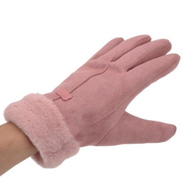 WOMEN FULL GIRLS GLOVES THERMAL GLOVES FOR CYCLING MOTORCYCLE SKIING PINK