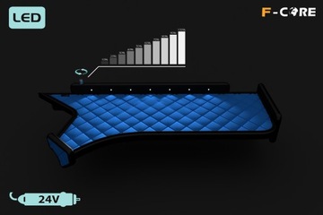 Полка TIR IVECO STRALIS HI-WAY 13-16 экокожа LED