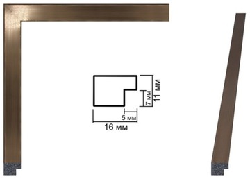 Каркас, рамка 9х13 - профиль WIK - 12 цветов 13х9 см