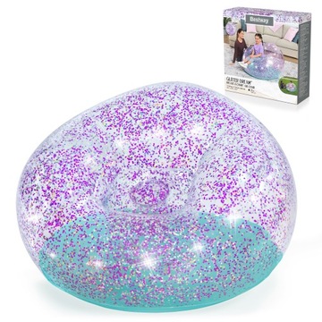 Bestway Glitter Кресло надувной пуф Glitter Dream 114 x 112 x 66см 75115