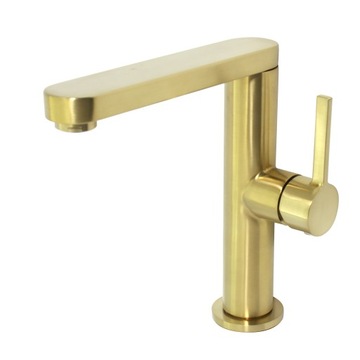 Bateria umywalkowa stojąca złoto złoty inox GOLD