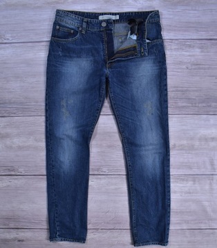 CALVIN KLEIN Jeansy Męskie Slim Straight W33 L34