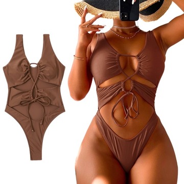 Strój Kąpielowy Dwuczęściowy Kostium Plażowy Elegancki Bikini roz.
