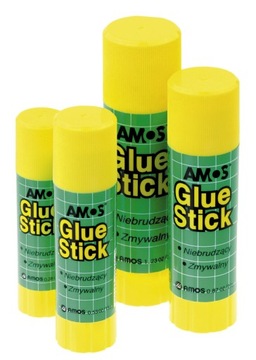 AMOS BEZBARWNY KLEJ SZKOLNY DO PAPIERU W SZTYFCIE