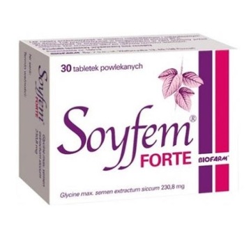 SOYFEM FORTE LEK NA MENOPAUZĘ UDERZENIA GORĄCA 30 TABLETEK