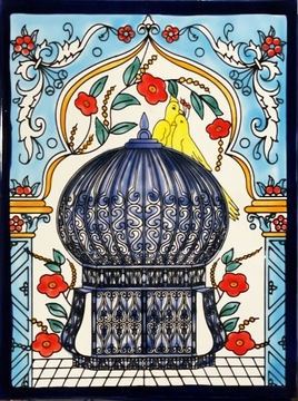 DEKORACYJNA KAFLA ARABSKA 25x33 @ MAROKO @ TUNEZJA