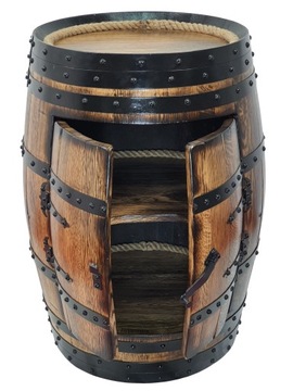 Барный шкаф из дубовой винной бочки LED LIGHT.