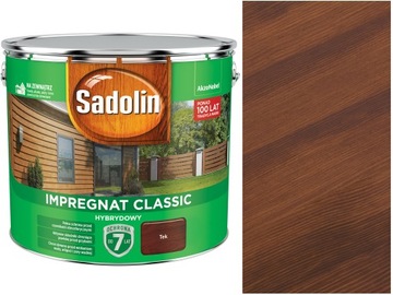 Sadolin Classic Hybrydowy - Teak 4,5L